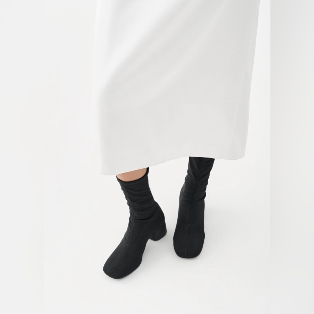 Vagabond stretch sock knit boots black 41 urban chic chunky block 10-11